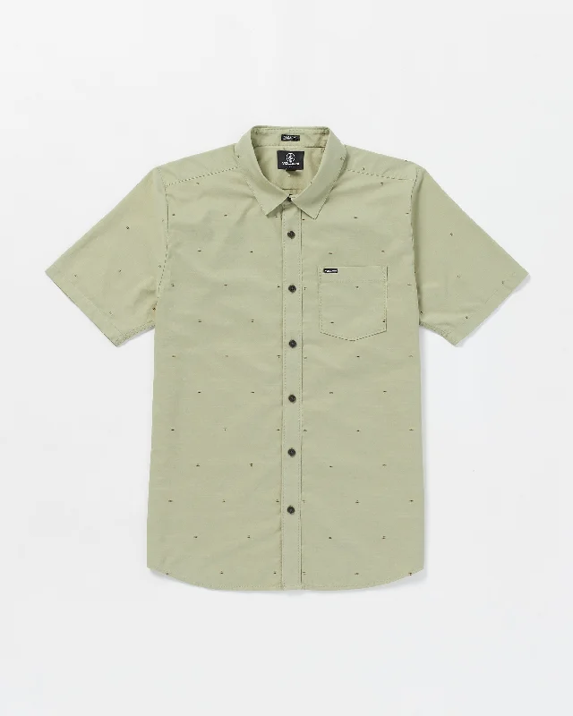 Men’s short-sleeve cool print-Bankstone Woven Short Sleeve Shirt - Green Tea