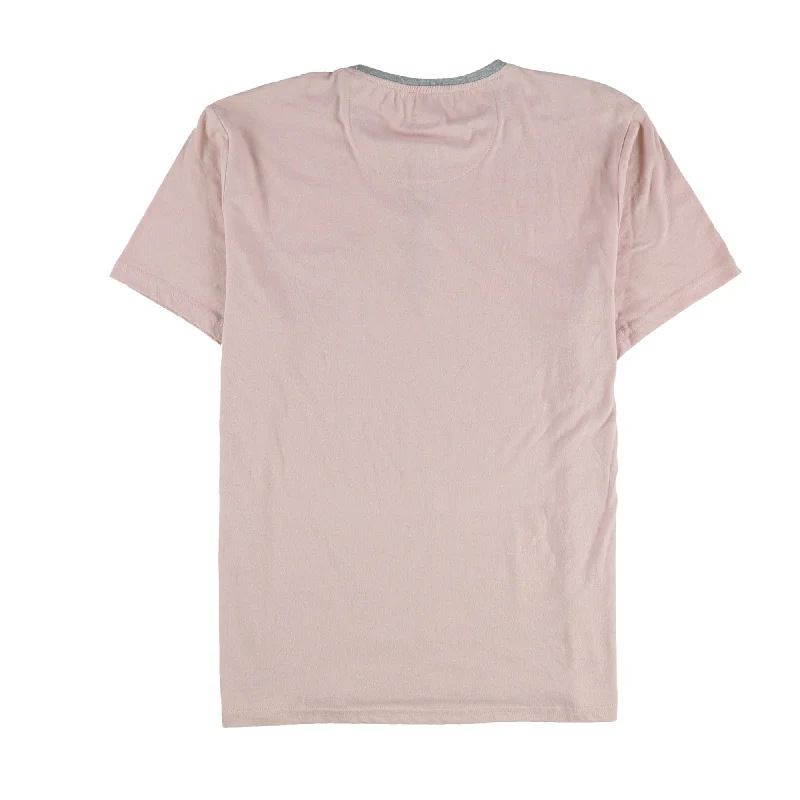 Men’s short-sleeve casual cool-bar III Mens Pocket Basic T-Shirt, Pink, X-Large