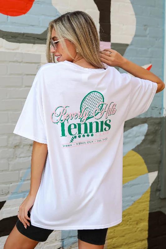 Men’s short-sleeve casual layering-FINAL SALE - Beverly Hills Tennis Club Graphic Tee