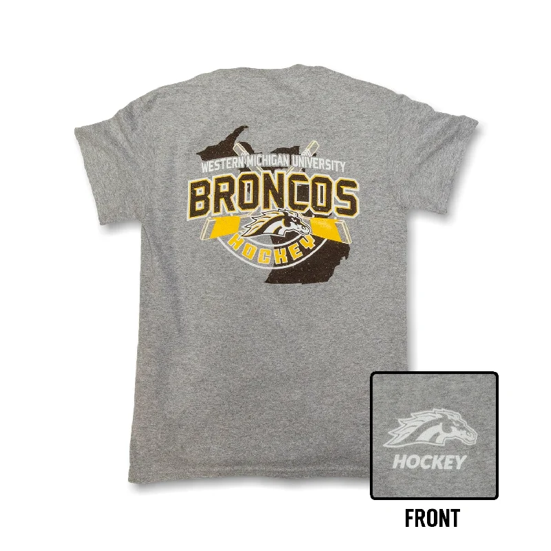 Men’s short-sleeve graphic tee-Broncos Hockey Tee