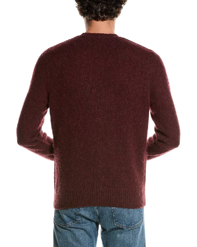 Men’s lightweight wool sweater-Brooks Brothers Classic Brushed Wool Crewneck Sweater