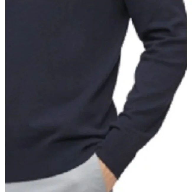 Men’s slim-fit pullover sweater-Calvin Klein Men's 1/4 Zip Sweater Blue Size Xx-Large