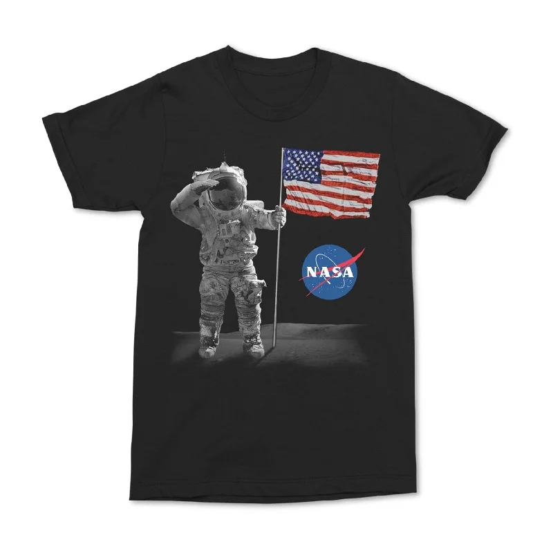 Men’s short-sleeve comfy tee-Changes Mens NASA Graphic T-Shirt, Black, Medium