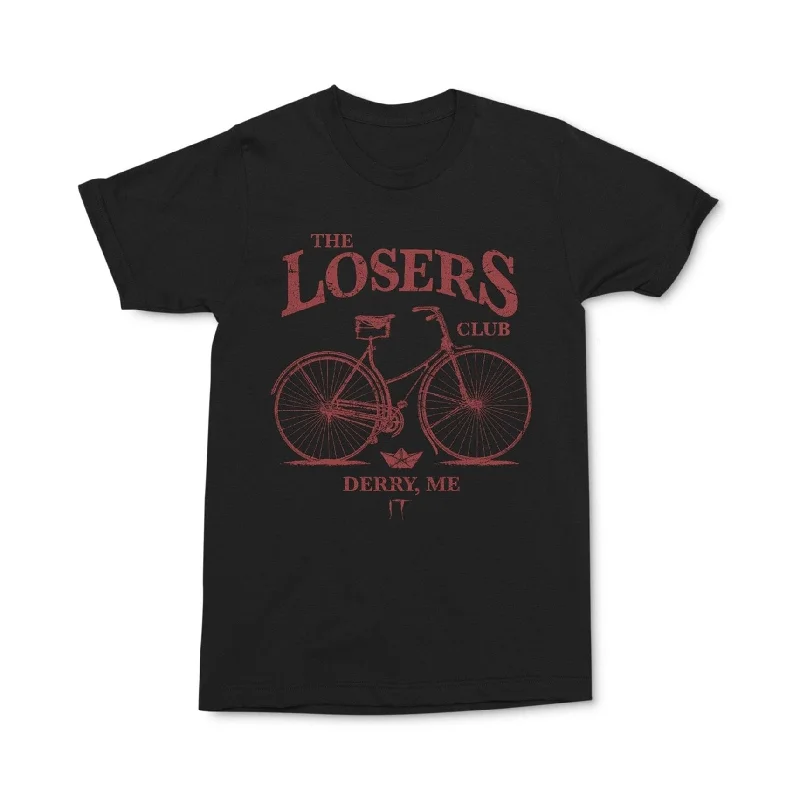 Men’s breathable short-sleeve shirt-Changes Mens The Losers Club Graphic T-Shirt, Black, Large