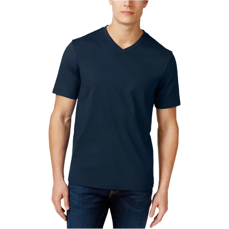 Men’s short-sleeve cool design-Club Room Mens Solid Basic T-Shirt