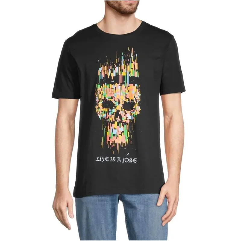 Men’s short-sleeve athletic fit-Elevenparis Mens Skull Graphic T-Shirt