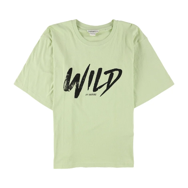 Men’s slim-fit short-sleeve shirt-Elevenparis Mens Wild By Nature Graphic T-Shirt