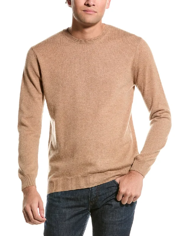 Men’s crew neck sweater-Forte Classic Crew Cashmere Sweater