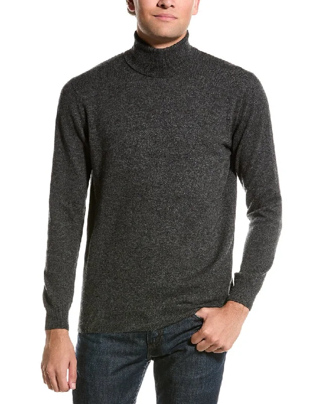 Men’s cozy cashmere crew-Forte Turtleneck Cashmere Sweater