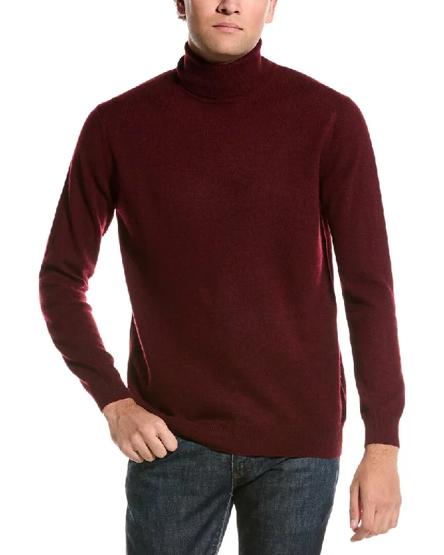 Men’s cable-knit cashmere pullover-Forte Turtleneck Cashmere Sweater