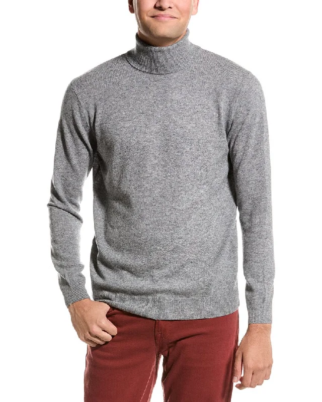 Men’s slim-fit crew neck-Forte Turtleneck Cashmere Sweater