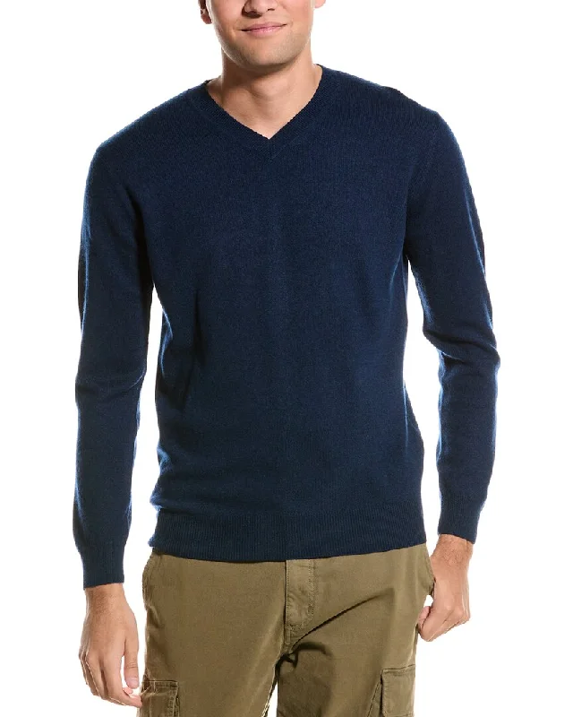 Men’s cozy knit crew-Forte V-Neck Cashmere Sweater