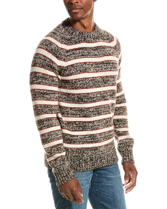 Men’s cozy fleece pullover-ISAIA Cashmere Crewneck Sweater