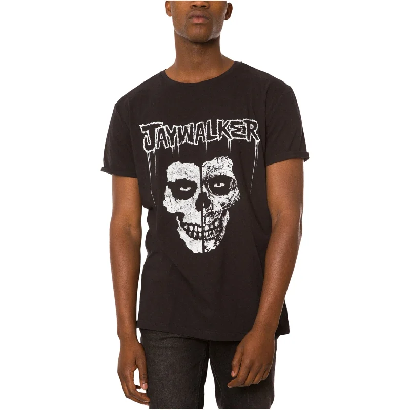 Men’s short-sleeve quick-dry shirt-Jaywalker Mens Skull Logo Graphic T-Shirt