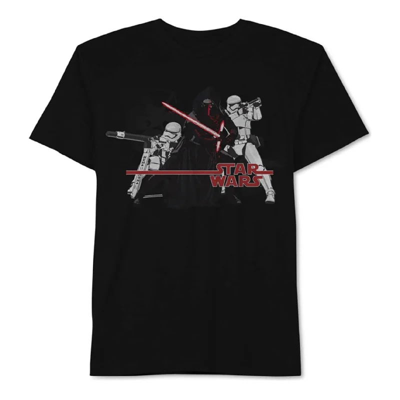 Men’s short-sleeve casual cool-Jem Mens Kylo Attack Graphic T-Shirt