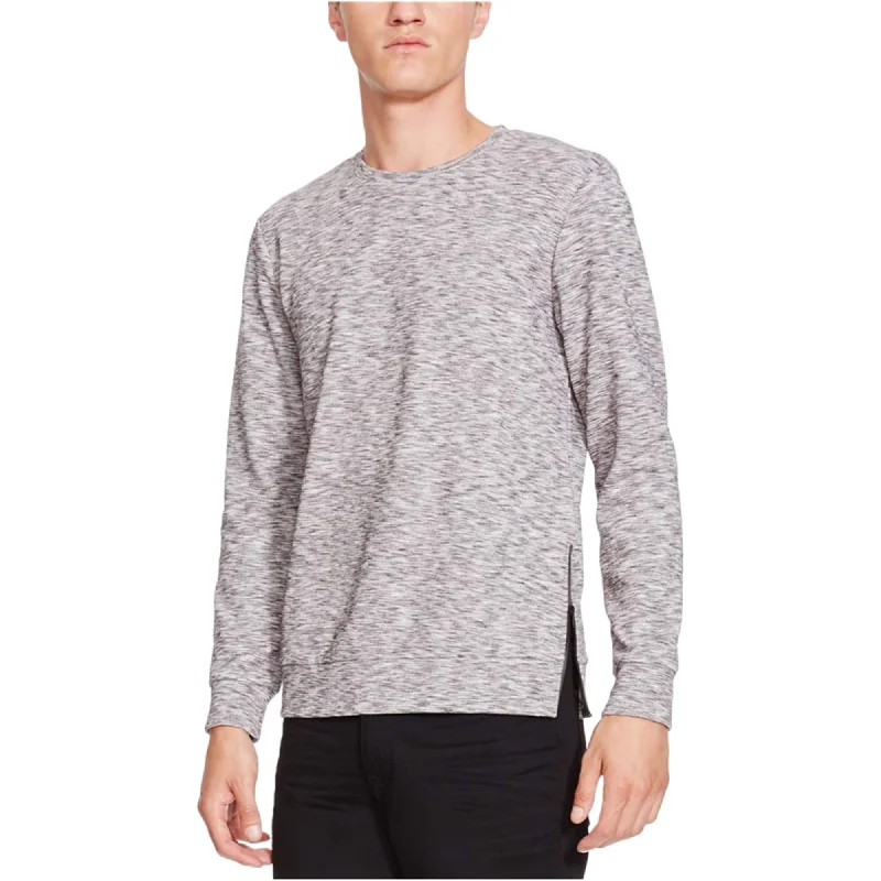 Men’s short-sleeve relaxed design-Kenneth Cole Mens Space-Dyed Side Zip Graphic T-Shirt