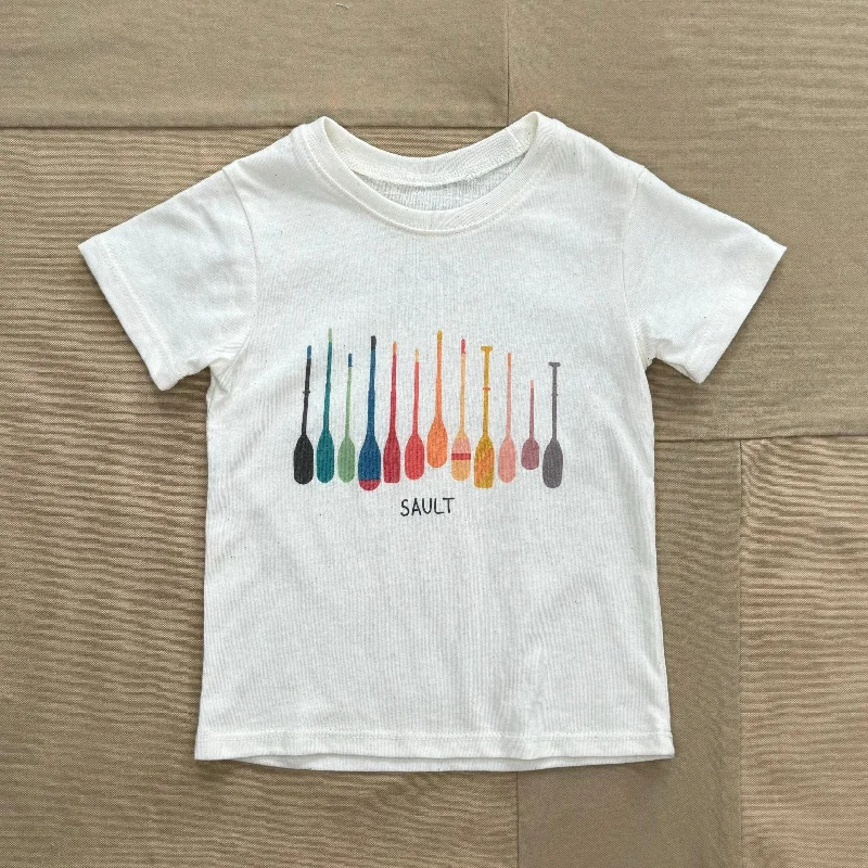 Men’s short-sleeve modern pattern-Kid's Rainbow Oars T-shirt