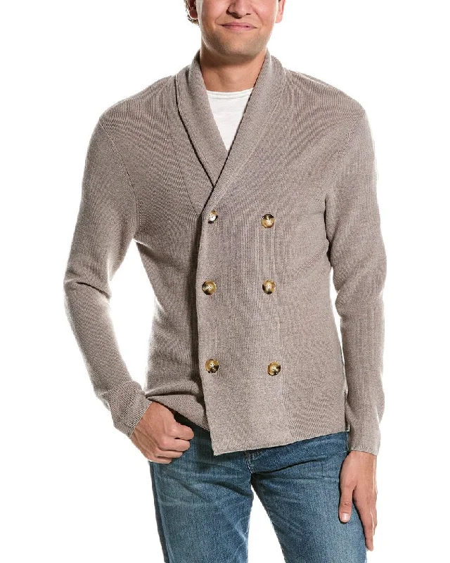 Men’s classic cashmere sweater-Kier + J Wool Cardigan