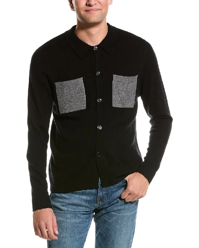 Men’s cozy cashmere sweater-Kier + J Wool & Cashmere-Blend Overshirt