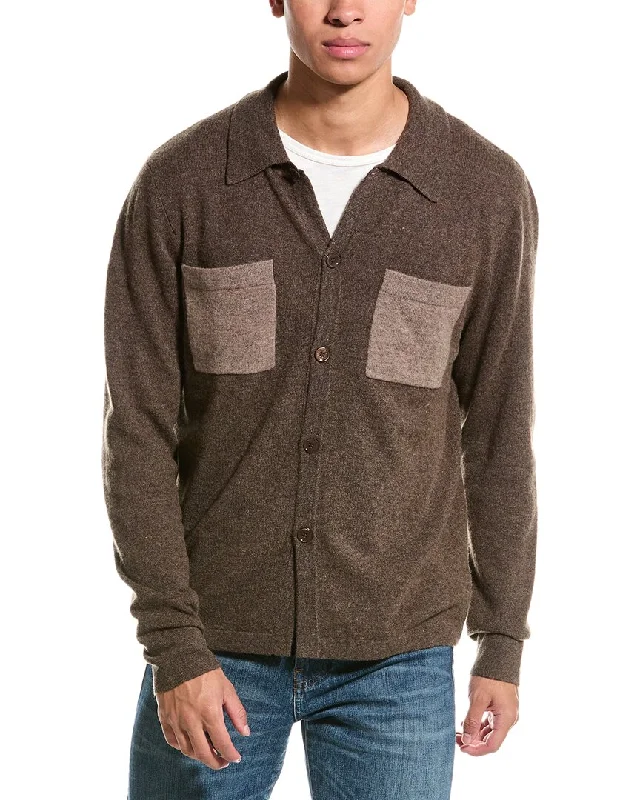 Men’s soft wool pullover-Kier+J Wool & Cashmere-Blend Overshirt