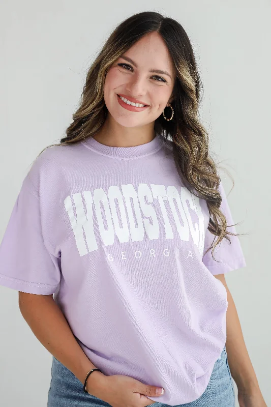 Men’s short-sleeve versatile wear-Lavender Woodstock Georgia Tee