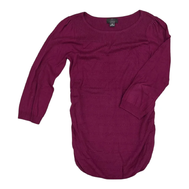 Men’s short-sleeve minimalist top-Mat Top Ls By Oh Baby By Motherhood In Purple, Size:M