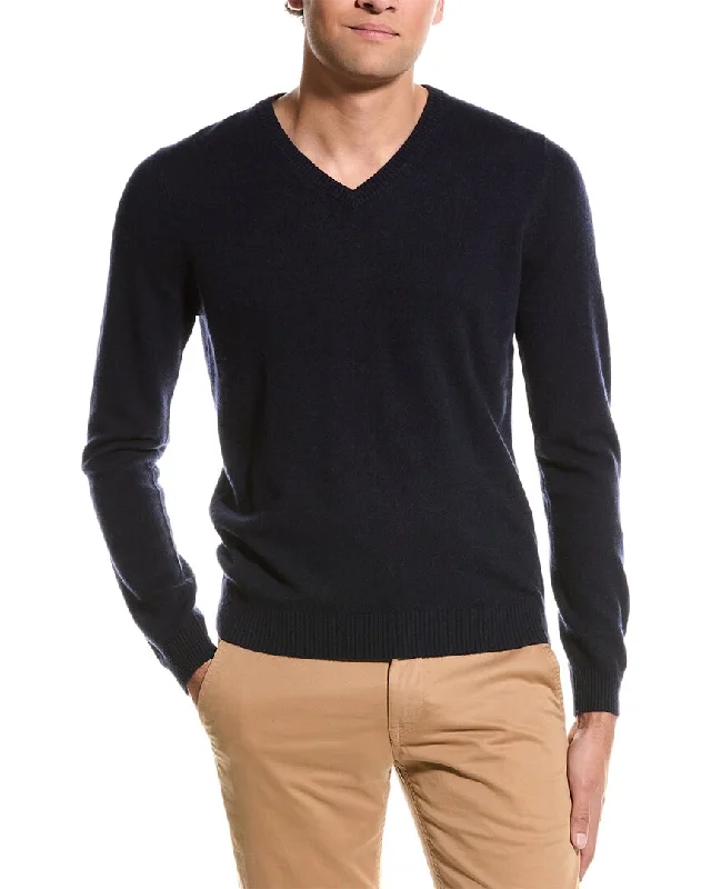 Men’s modern knit cardigan-Mette V-Neck Cashmere Sweater