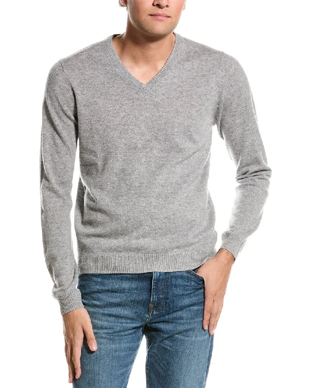 Men’s casual pullover sweater-Mette V-Neck Cashmere Sweater