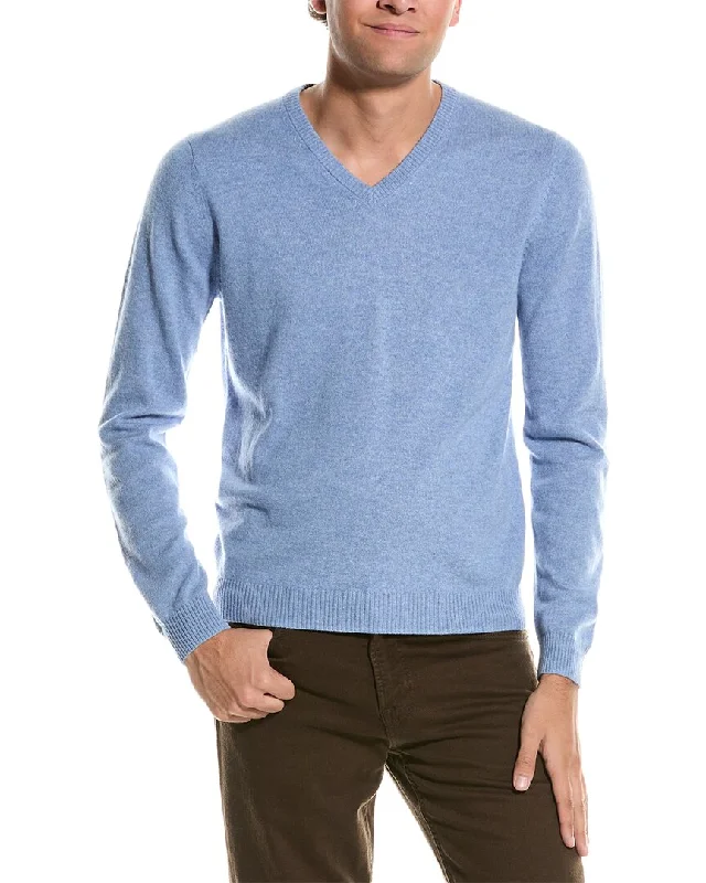 Men’s warm knit sweater-Mette V-Neck Cashmere Sweater