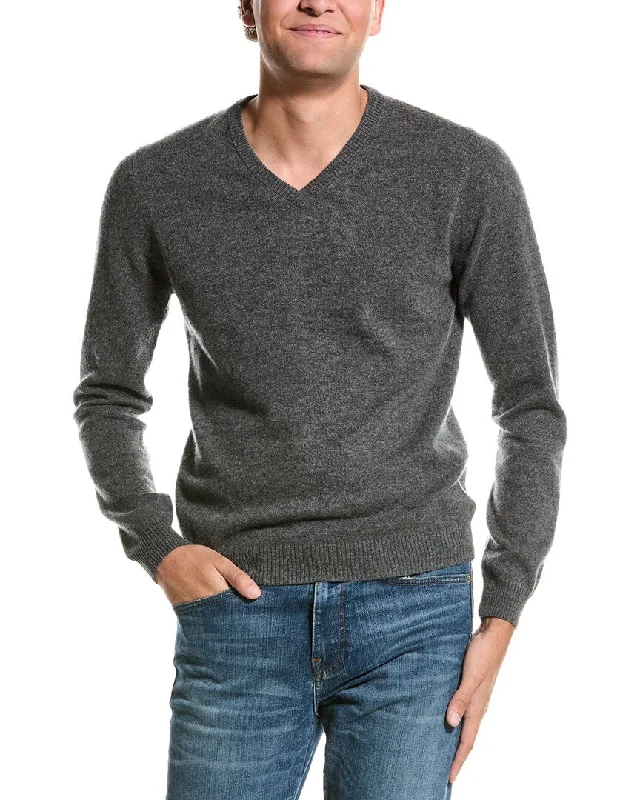 Men’s classic fleece sweater-Mette V-Neck Cashmere Sweater