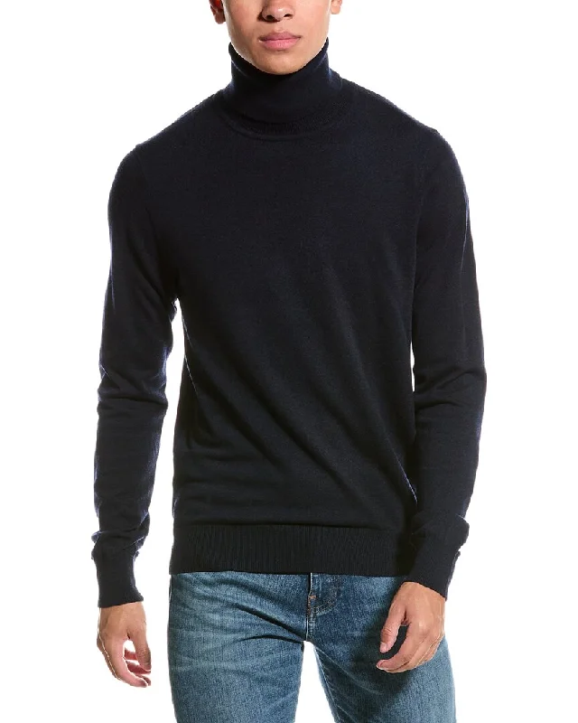 Men’s crew neck sweater-Paisley & Gray Wool-Blend Turtleneck Sweater