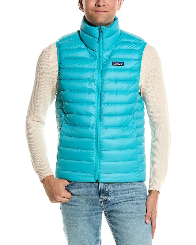 Men’s casual V-neck sweater-Patagonia Down Sweater Vest