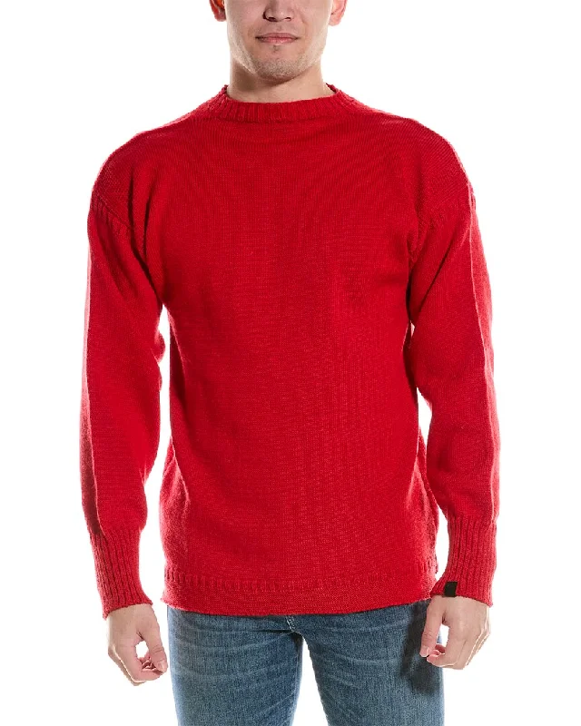 Men’s lightweight fleece sweater-rag & bone The Guernsey Wool Mock Neck Sweater