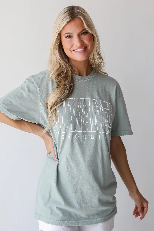 Men’s short-sleeve soft texture-Sage Suwanee Georgia Tee