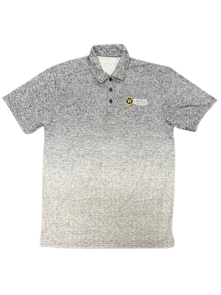 Men’s short-sleeve slim cut-Western Michigan Ombre Polo