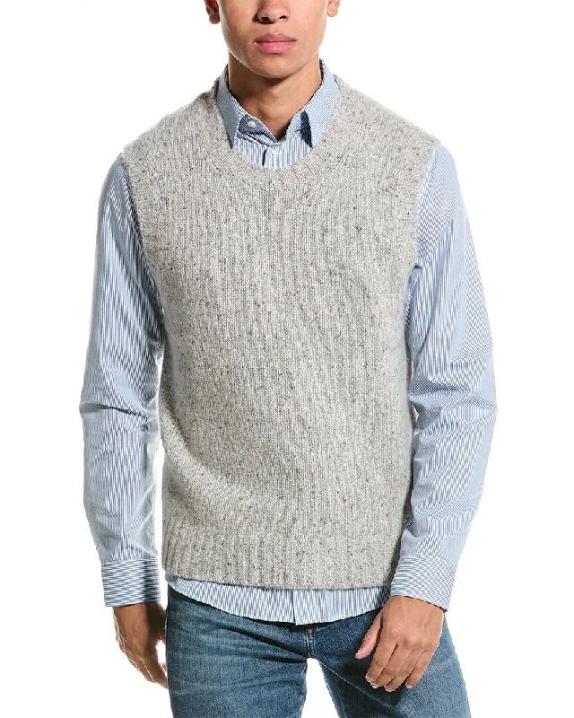 Men’s lightweight turtleneck sweater-Todd Snyder Cashmere Crewneck Sweater Vest