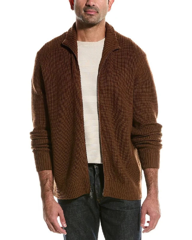 Men’s casual pullover sweater-Todd Snyder Full Zip Sweater