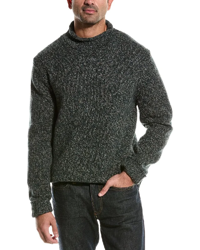 Men’s cable-knit cashmere pullover-Todd Snyder Roll Neck Sweater