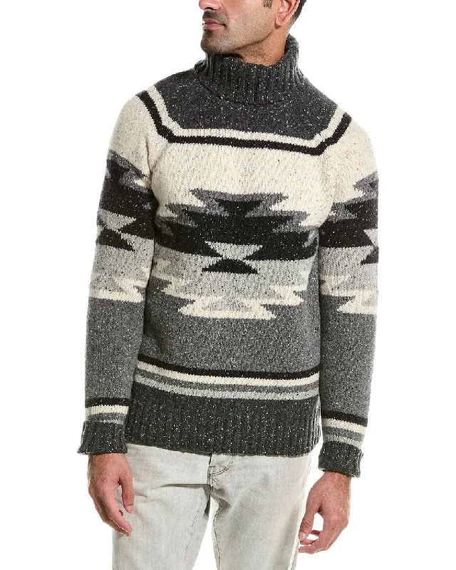 Men’s classic turtleneck sweater-Todd Snyder Southwest Donegal Wool-Blend Sweater