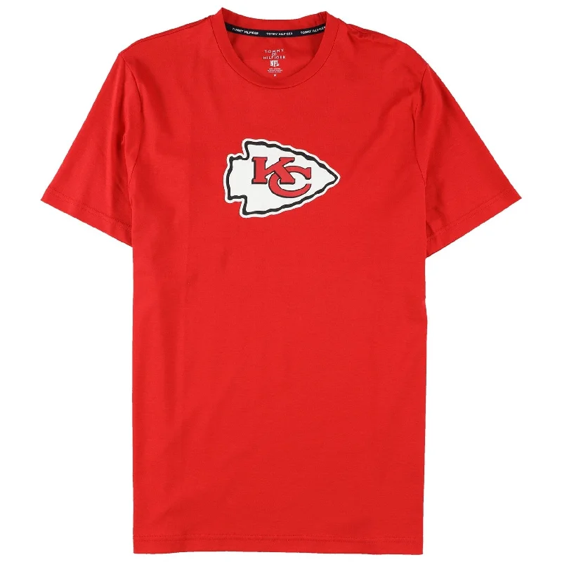 Men’s short-sleeve graphic tee-Tommy Hilfiger Mens Kansas City Chiefs Graphic T-Shirt, Red, Medium