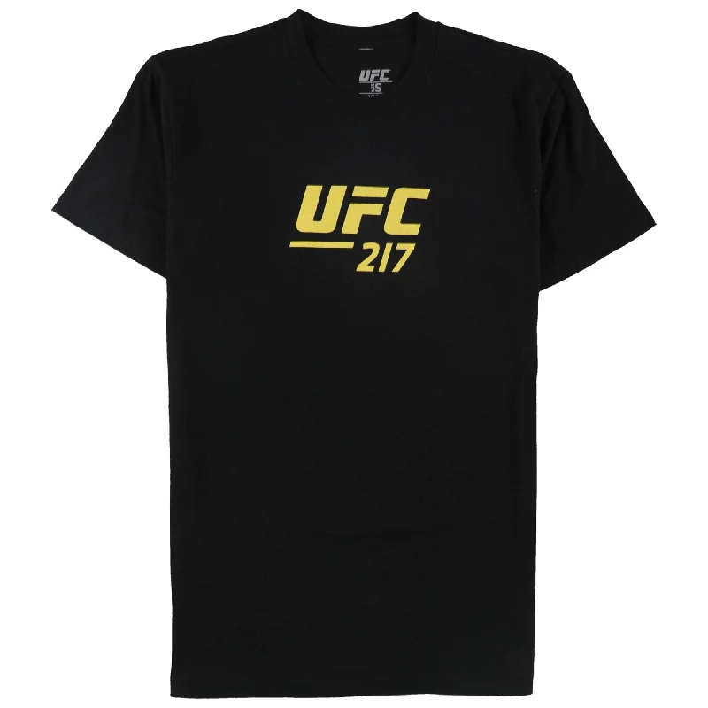 Men’s short-sleeve trendy graphic-UFC Mens 217 Nov 4 New York Graphic T-Shirt, Black, Small