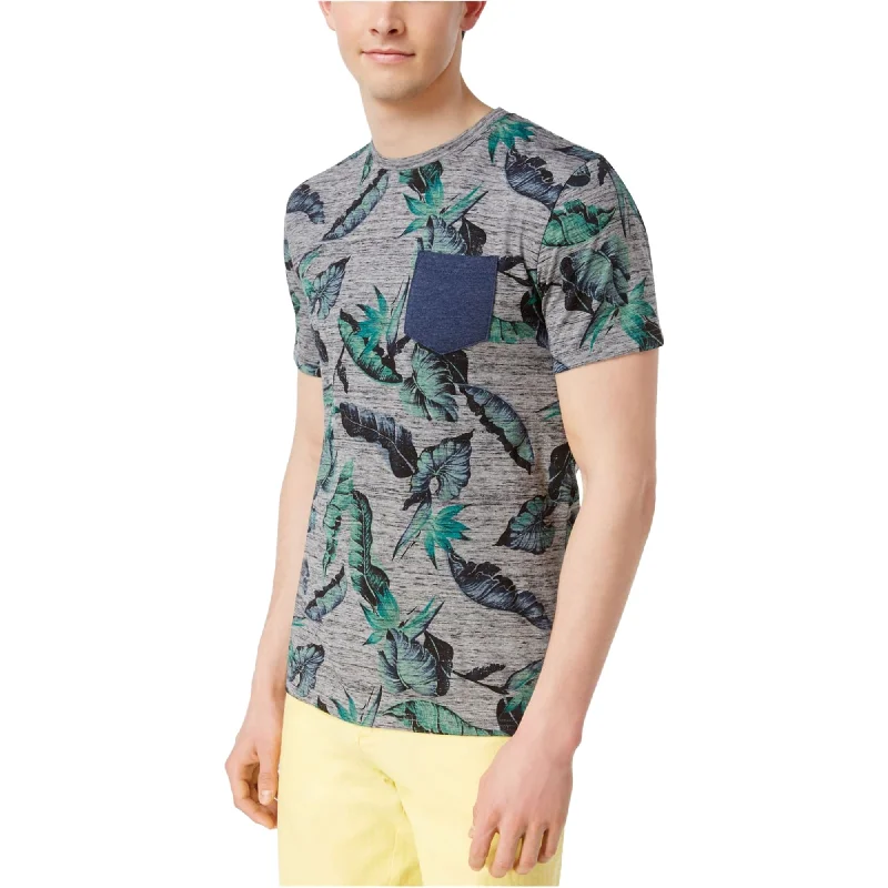 Men’s moisture-wicking short-sleeve top-Univibe Mens Tropical Basic T-Shirt