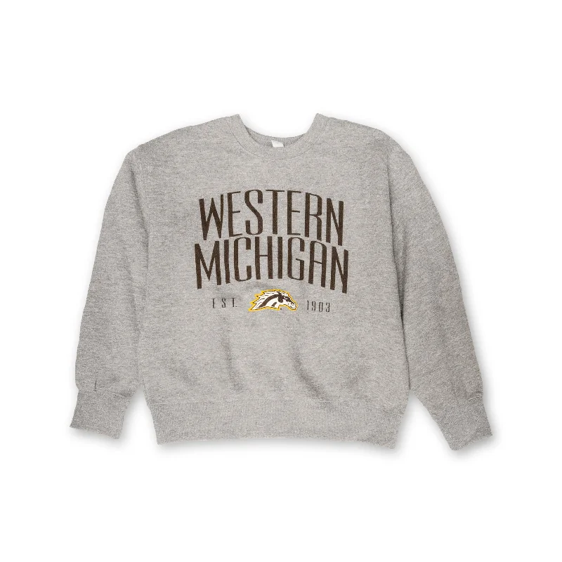 Men’s moisture-wicking short-sleeve top-Western Michigan Modern Ladies' Sweatshirt