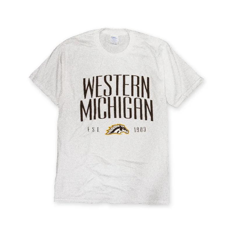 Men’s short-sleeve modern design-Western Michigan Modern Tee