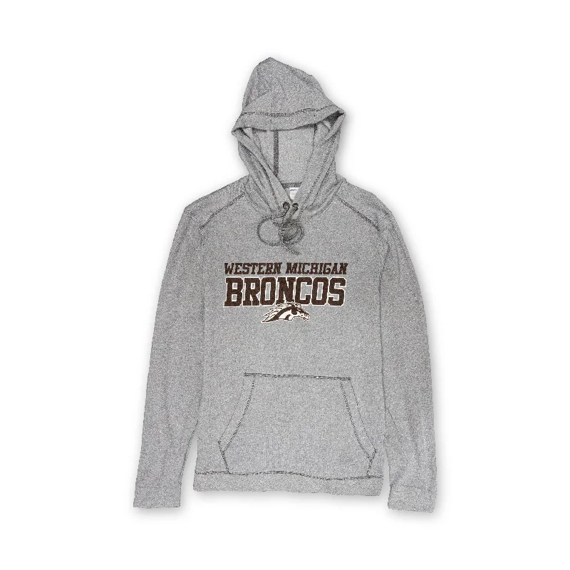 Men’s short-sleeve classic tee-Western Michigan Broncos Tri Blend Wicking Fleece Hood