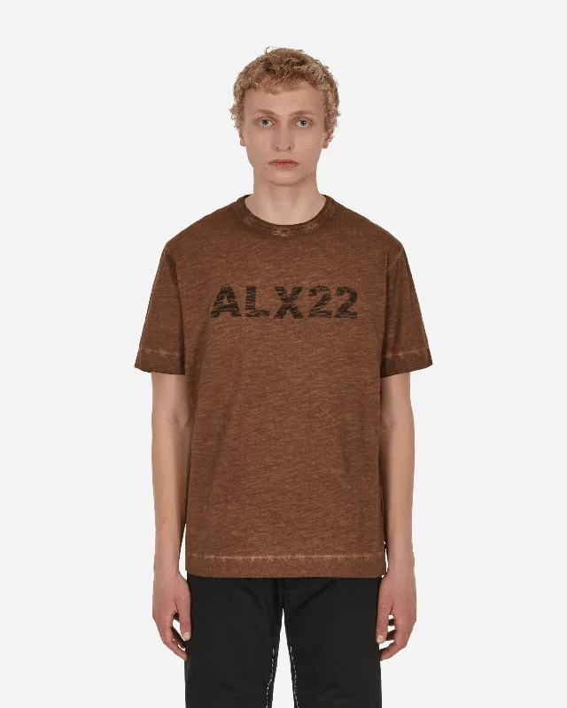 Men’s lightweight short-sleeve shirt-Exclusive Logo T-Shirt Brown