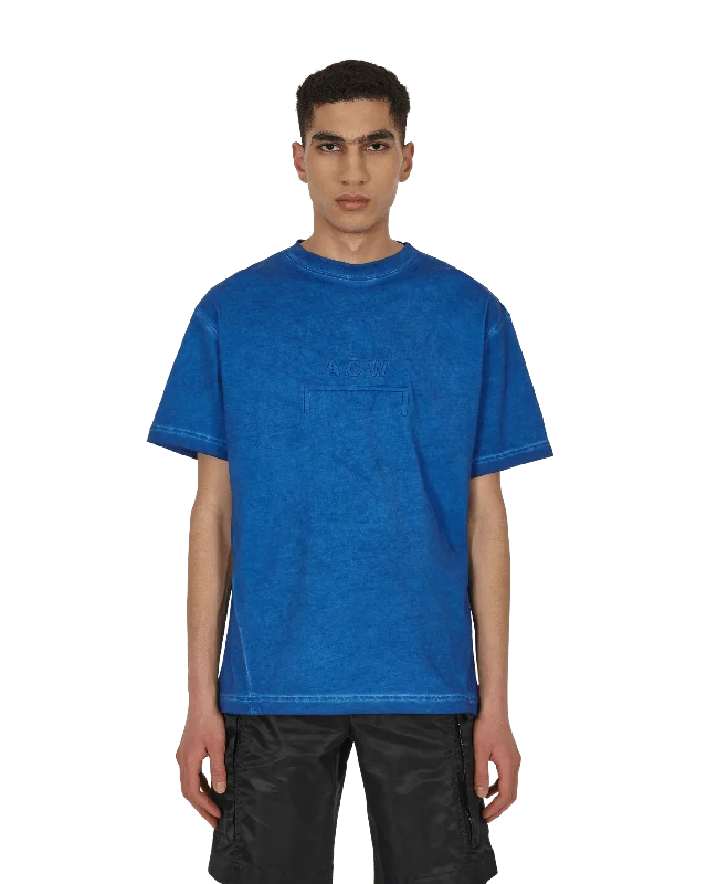 Men’s short-sleeve classic style-Dissolve Dye T-Shirt Blue