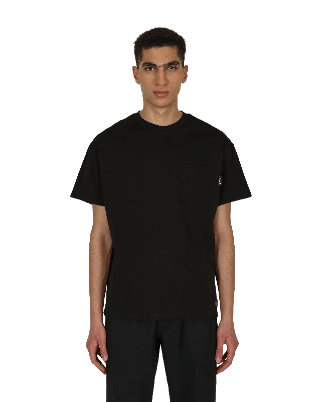 Men’s short-sleeve casual essential-Pocket T-Shirt Black