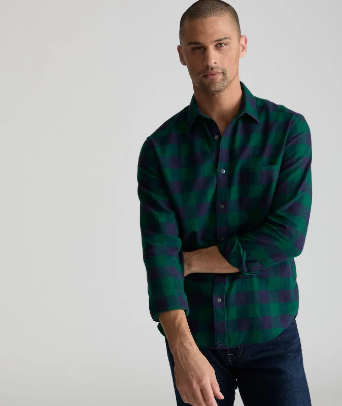 Men’s long-sleeve cotton shirt-Flannel Barrelstone Shirt