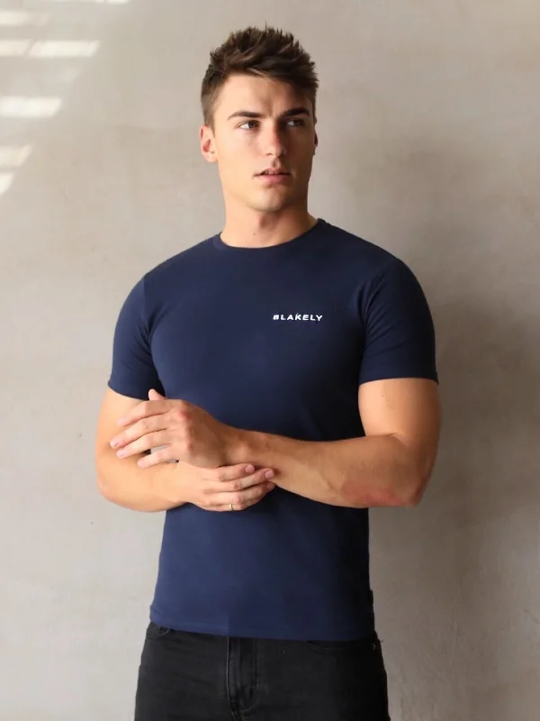 Men’s short-sleeve casual vibe-Series T-Shirt - Navy